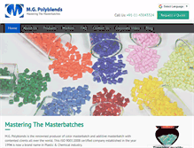 Tablet Screenshot of mg-polyblends.com